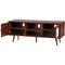 Rattan TV Stand for 55 Inch TV Bohemian Style Media Console with Storage Cabinets